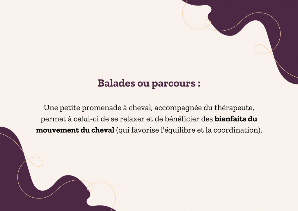 Étapes de la séance Séance d’équithérapie dans les Hautes-Pyrénées avec Equi'Home