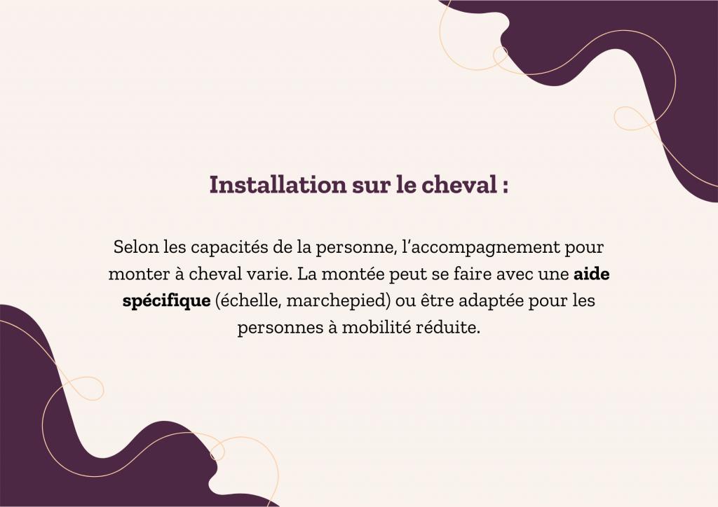 Étapes de la séance Séance d’équithérapie dans les Hautes-Pyrénées avec Equi'Home